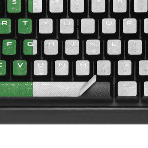 Italy Flag Distressed K95 RGB PLATINUM Mechanical Gaming Keyboard Skin